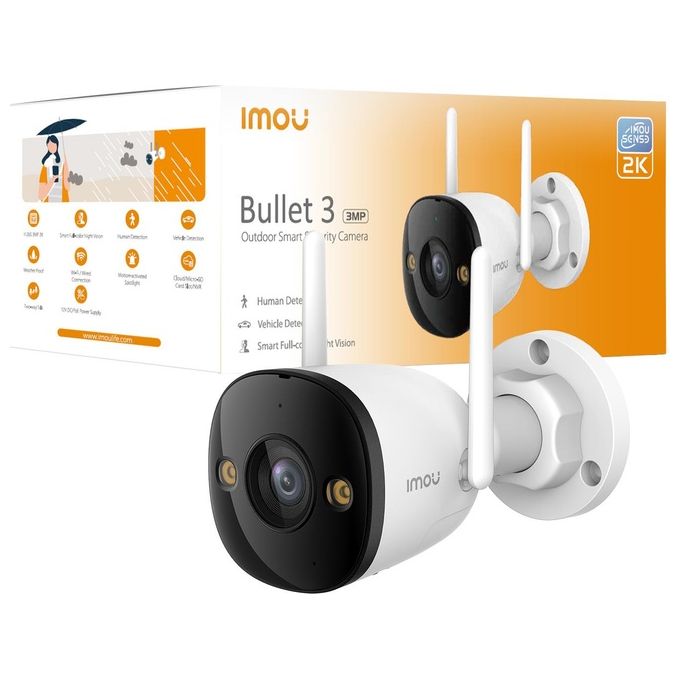 Imou IPC-S3EP-3M0WE Security Cameras Bullet 3 Telecamera da Esterno 3mp Visione Notturna Colori