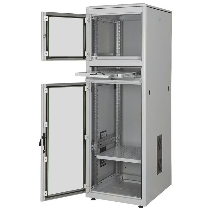 Digitus armadio 36 unita professionale pc industriale 3 sezioni per video server tastiera colore grigio