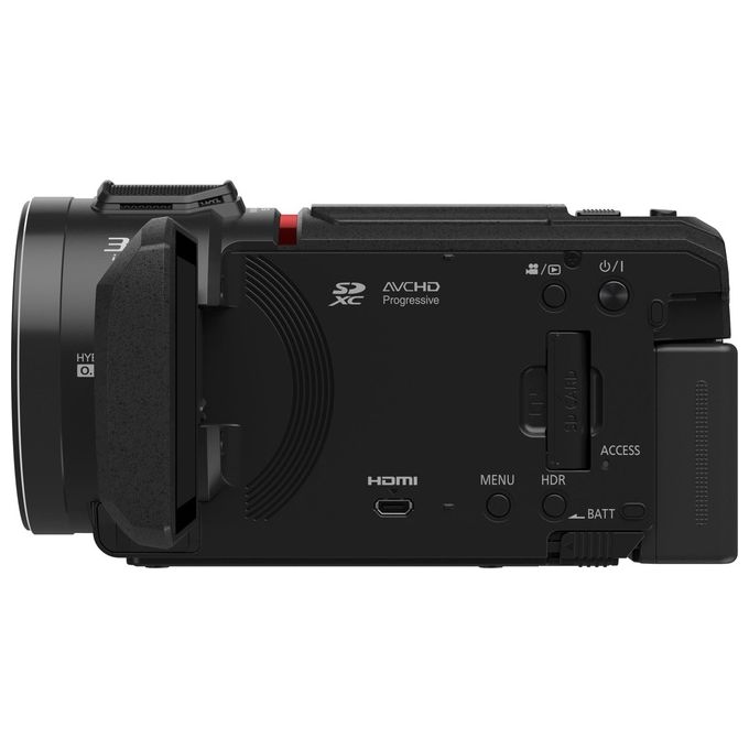 Panasonic HC-VX3E-K Videocamera Compatta Ultra HD 4K Grandangolo 25 mm Zoom ottico 24x 4K Cropping Nero