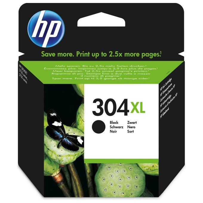 HP N9K08AE Cartuccia di Inchiostro Originale HP 304XL Alta Capacita' 300 Pagine Testina Integrata colore Nero