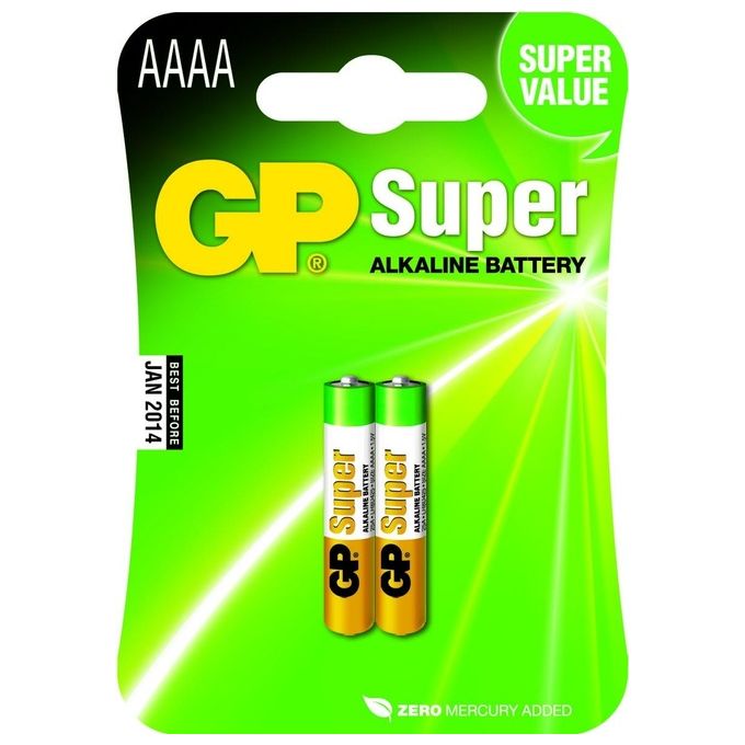 GP Battery 2 Super Alkaline AAAA Batterie