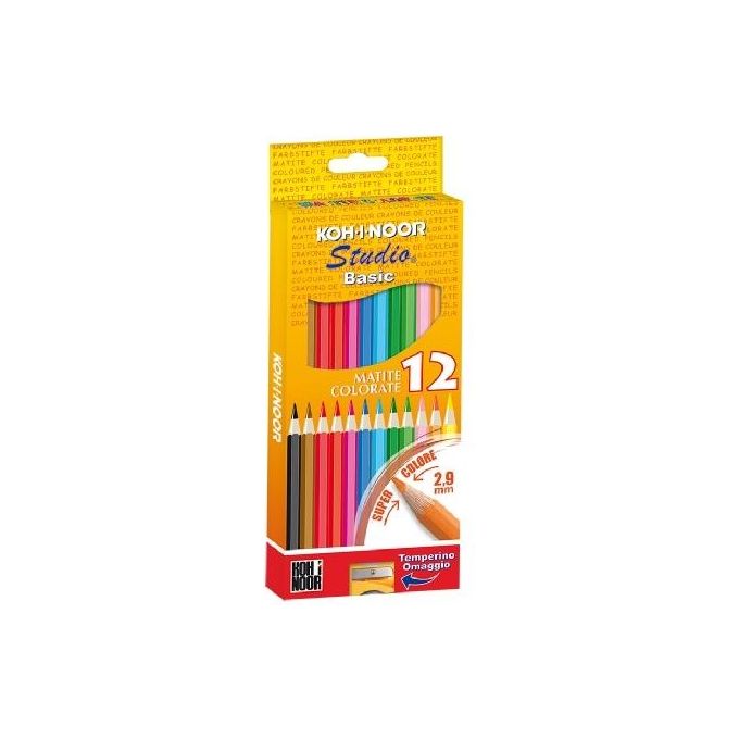 Koh-i-noor Confezione 12 pastelli Studio Basic