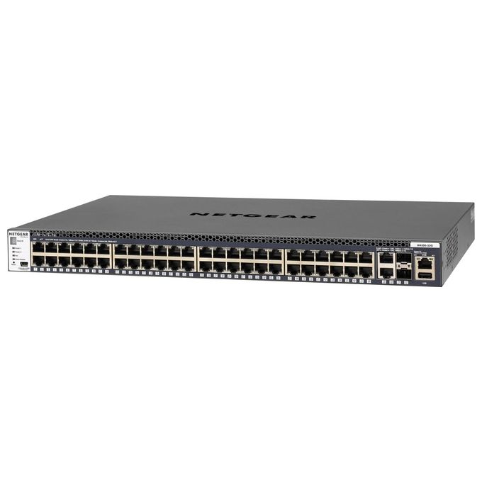 NETGEAR ProSAFE M4300-52G Switch L3 gestito 2 x 10-100-1000-10000 + 2 x 10 Gigabit SFP+ + 48 x 10-100-1000 montabile su rack