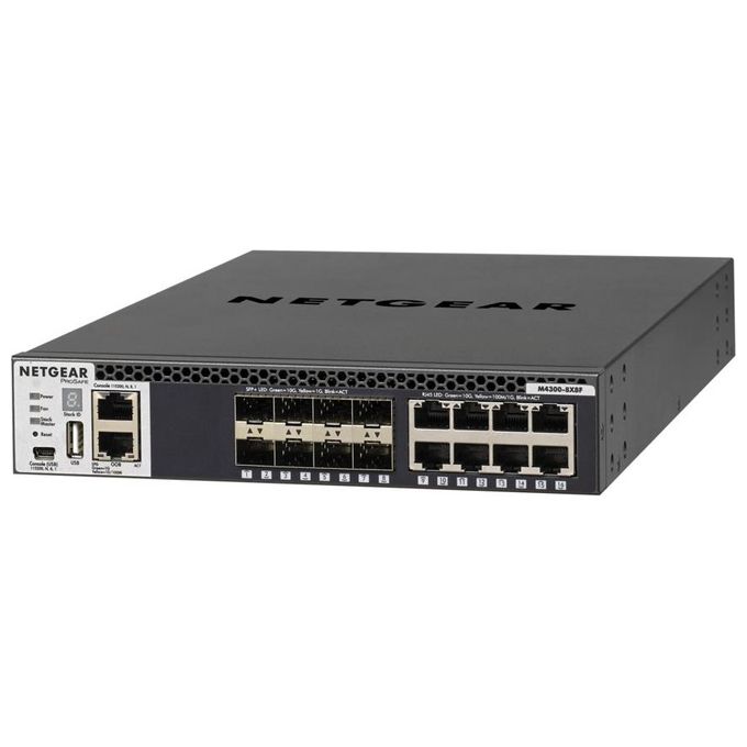 NETGEAR ProSAFE M4300-8X8F Switch L3 gestito 8 x 10-100-1000-10000 + 8 x 10 Gigabit SFP+ montabile su rack