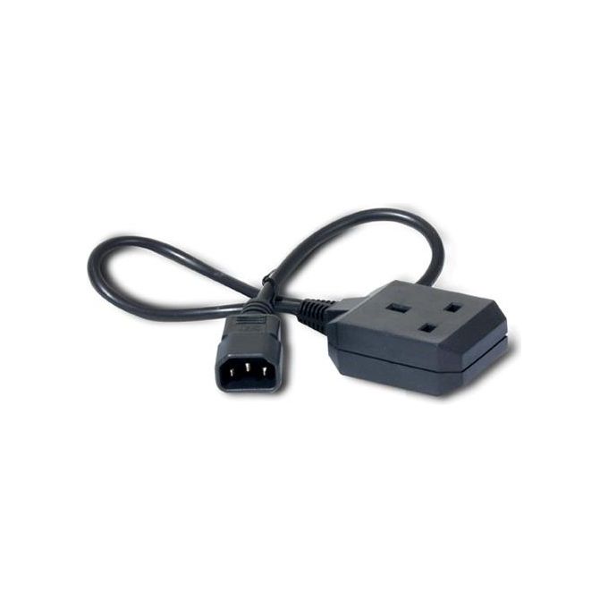 APC C14-BS1363 Cavo di Alimentazione Nero 0,6mt Accoppiatore C14