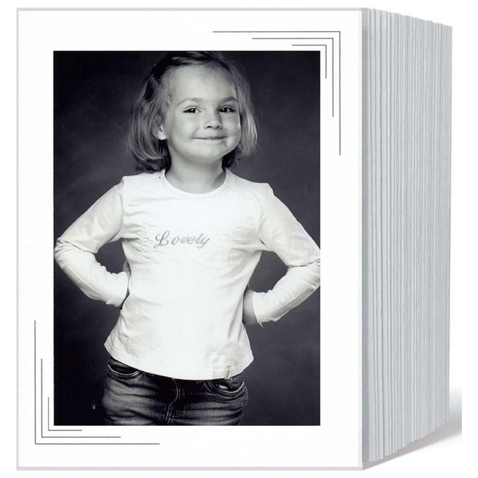 Daiber Passepartout 13x18cm Bianco 3 Angoli 125 Pezzi