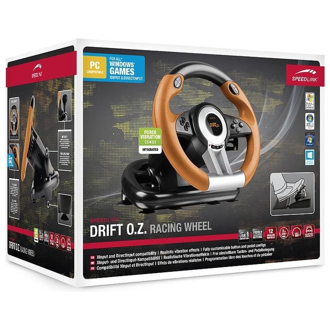 Speedlink Drift O.z. Racing Wheel Black-orange