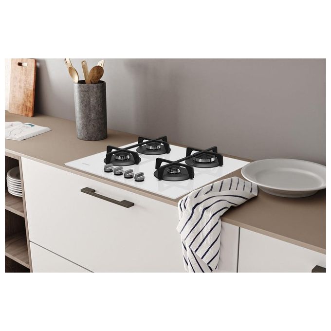 Indesit ING 61T-WH Piano Cottura a Gas 4 Zone 59 cm Bianco