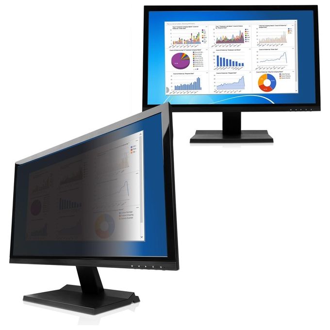 V7 PS24.0W9A2-2E Schermo Anti-Riflesso Filtro per la Privacy senza Bordi per Display 24