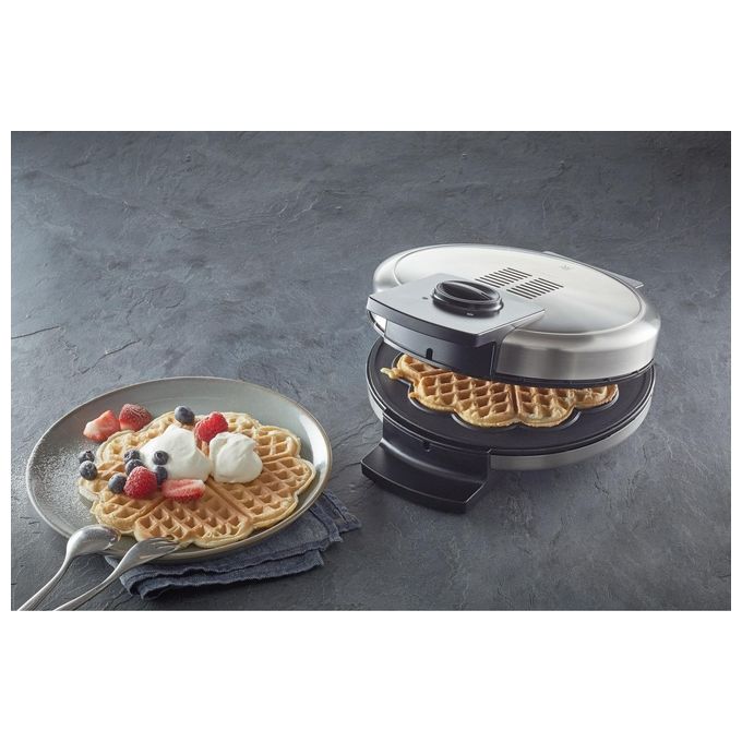 WMF Lono 04.1521.0011 Piastra per 5 Waffle 900W Nero-Cromo