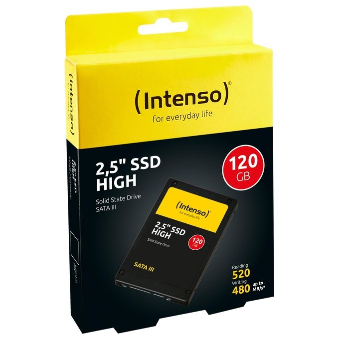 Intenso 3813430 High SSD Interno 2.5'' 120 GB SATA III TLC 520 MB-s colore Nero