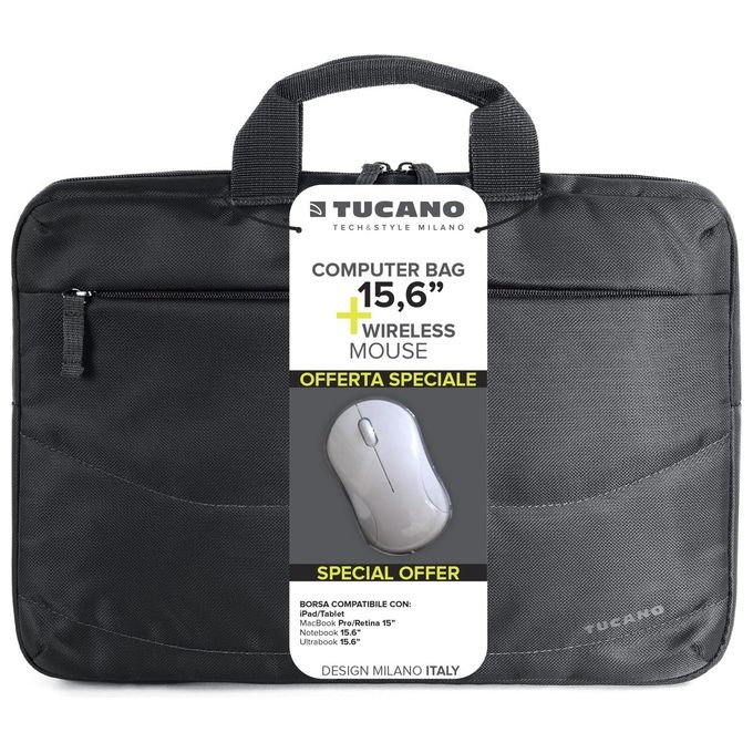 Tucano Kit Borsa Notebook fino a 15.6'' Linea Idea Nero