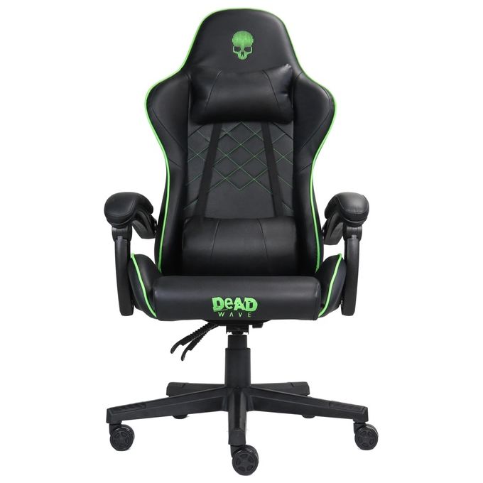 Dead Wave Skull Sedia Gaming Nero e Verde