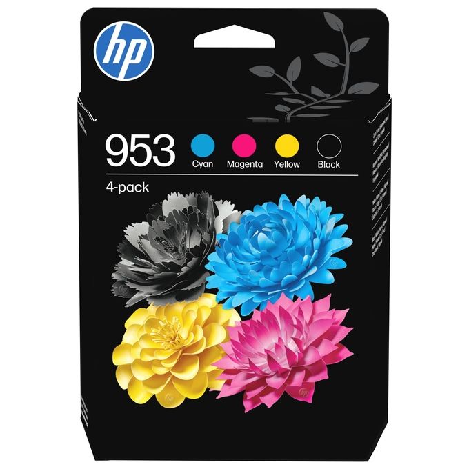 HP 953 Cartuccia Originale Nero-Ciano-Magenta-Giallo 4 Pezzi