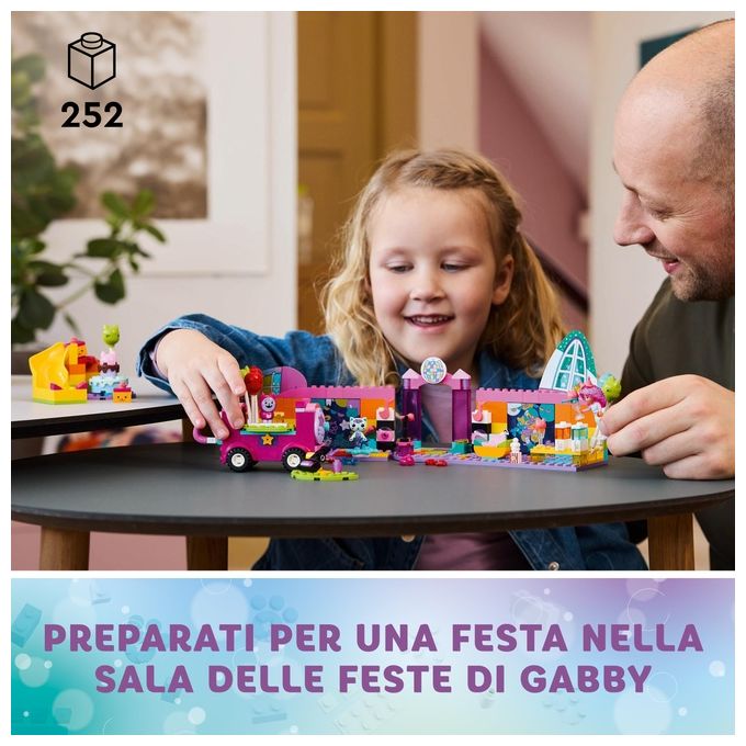 LEGO 10797 La Stanza della Festa di Gabby Set di Costruzione con 4 Personaggi e 252 Pezzi colore Multicolore