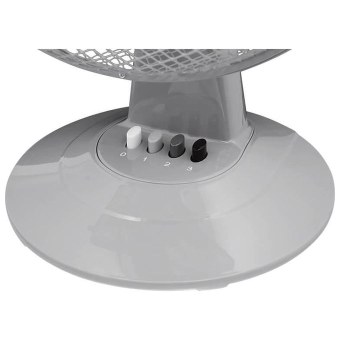 Ardes Ventilatore da Tavolo 30cm Steelo30 3 Velocita' Grigio per un Comfort Ottimale in Ogni Stanza