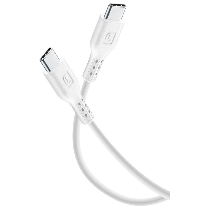 Cellular Line Cavo da Usb-C a Usb-C per la Ricarica e Sincronizzazione Dati Bianco