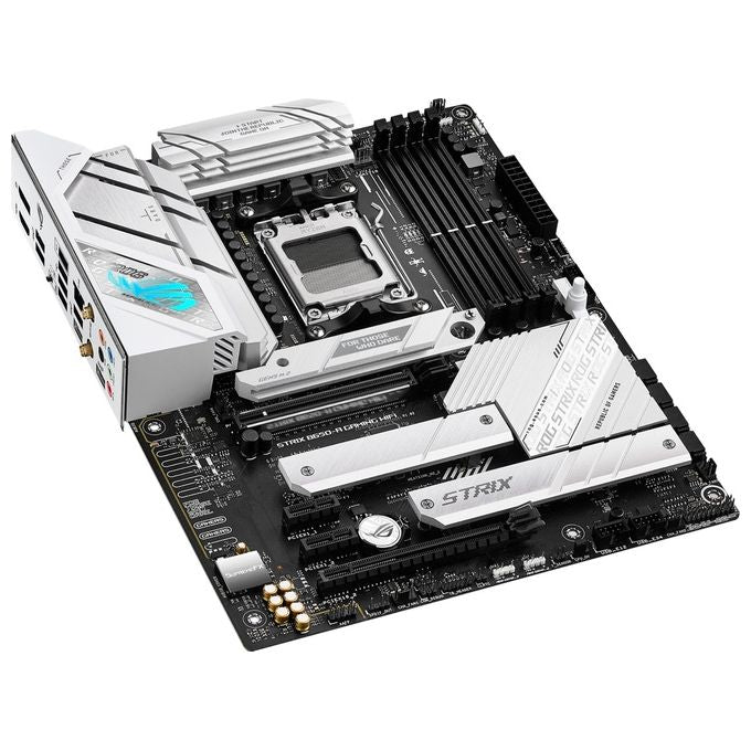 ASUS ROG STRIX B650-A GAMING WIFI Scheda Madre Gaming ATX, AMD B650, AM5, DDR5, 4xPCI 4.0, WiFi 6E (802.11ax), Intel 2.5Gb Ethernet, ROG SupremeFX 7.1, 3xM.2, 4xSATA 6GB-s, Aura Sync RGB, Nero