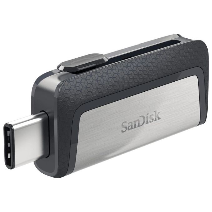 Sandisk Ultra Dual Usb Drive Type-C 64Gb Usb 3.1 Type C Nero-Argento