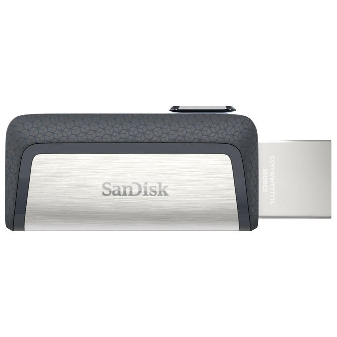 Sandisk Ultra Dual Usb Drive Type-C 64Gb Usb 3.1 Type C Nero-Argento