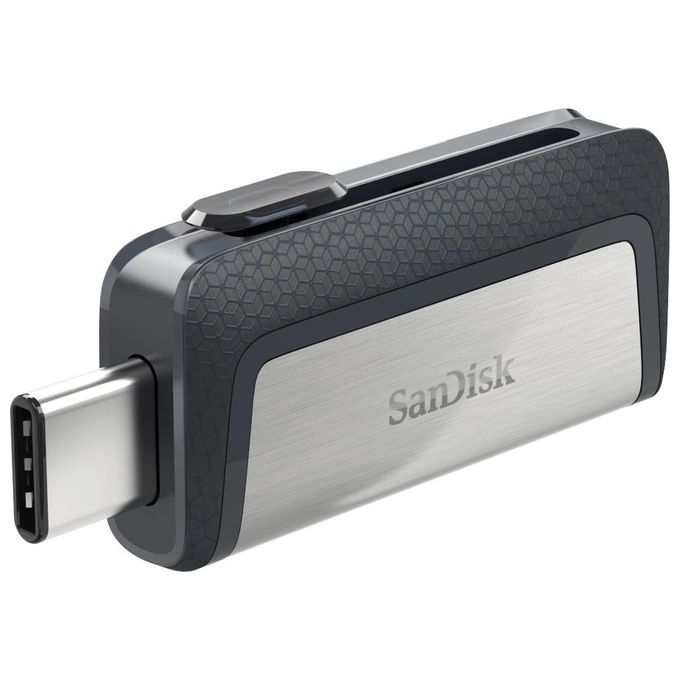 Sandisk Ultra Dual Usb Drive Type-C 64Gb Usb 3.1 Type C Nero-Argento