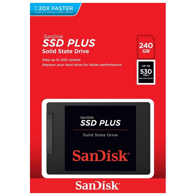 SANDISK SDSSDA-240G-G26 SDSSDA240G SSD da 240 GB Velocita' di Lettura fino a 530 MB-s