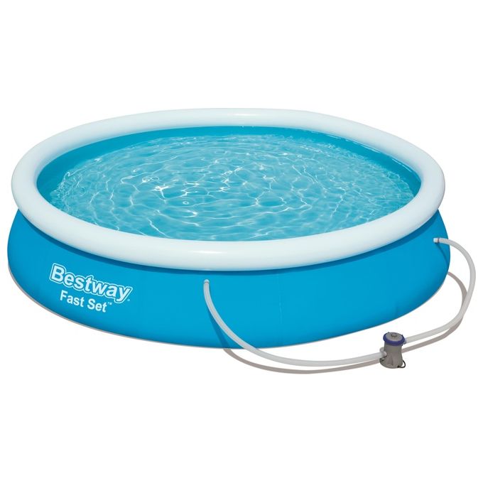 Bestway 57274 Piscina Fuori Terra Tonda Fast Set Con Pompa 366XH76