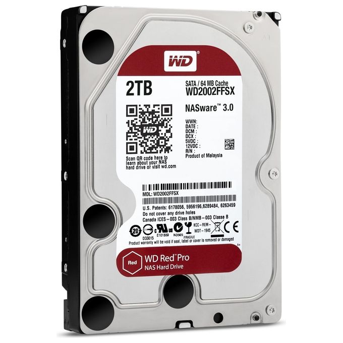 WD HDD Red Pro 2TB 3.5 SATA 6GB-s 64MB