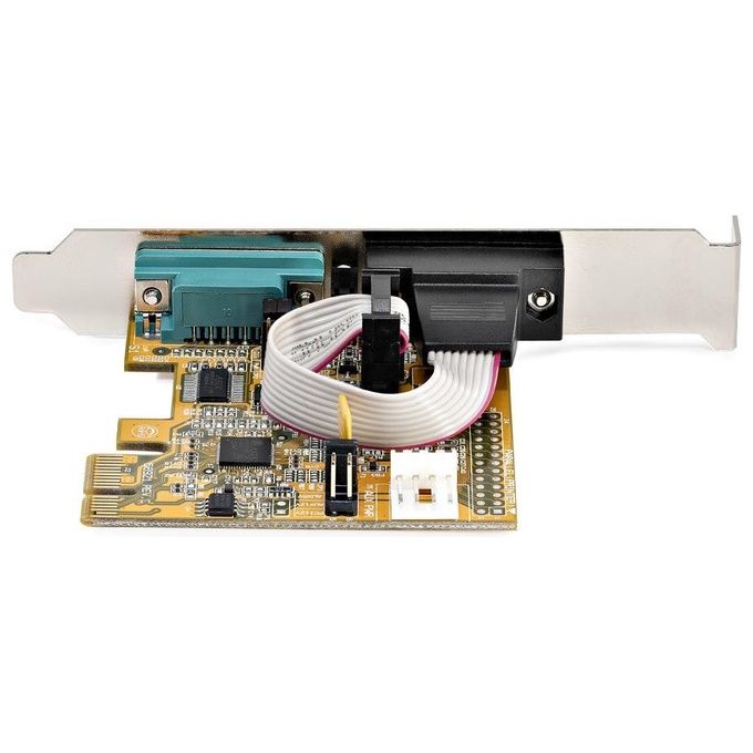 Startech.com Scheda Seriale Pci Express a Due Porte Ritenzione Com Windows e Linux