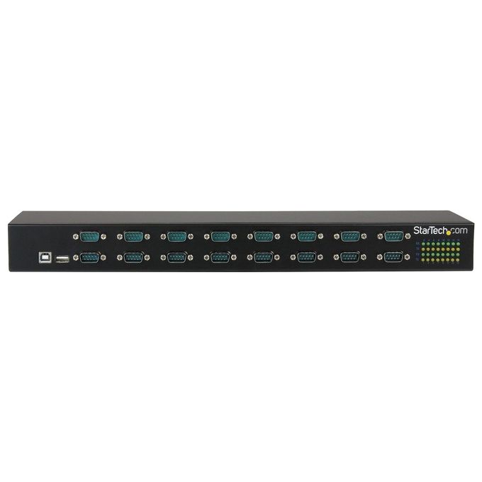 Startech Hub Seriale RS232 a 16 Porte Adattatore Usb a DB9 RS232 16x Montabile a Rack