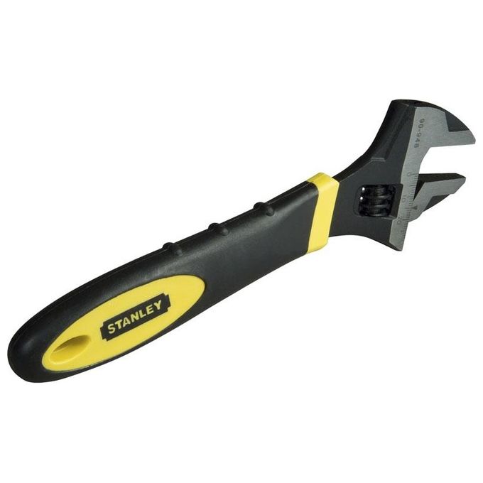 Stanley Chiave Regolabile A Rullino 250X33Mm Finitura Nera E Manico Bi Materiale