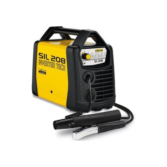Deca SIL 313 Saldatrice Elettronica Inverter Portatile 130A per Elettrodi 1,6-3,2mm con Accessori