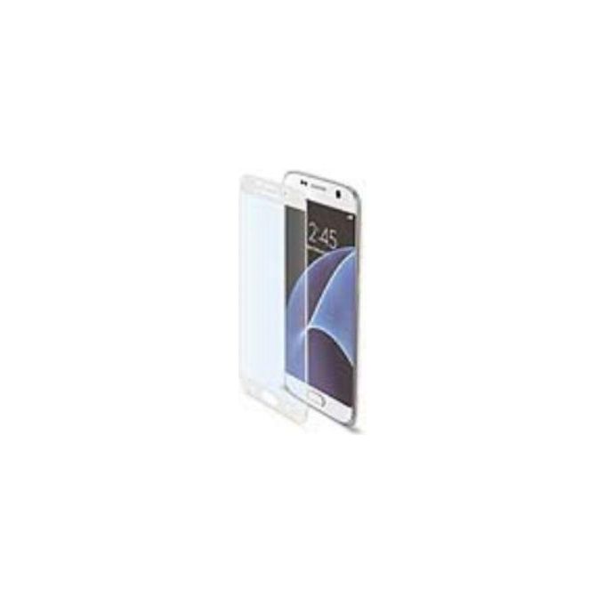 Celly Pellicola Vetro Temperato 3D per Galaxy S7 Bianco Resistente agli Urti e Rispettosa della Privacy