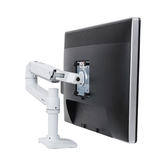 Ergotron LX Desk Monitor Arm Kit Montaggio per Display Lcd Dimensione Schermo fino a 34'' Alluminio Bianco