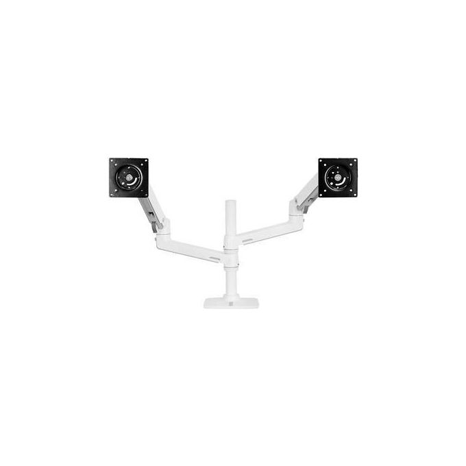 Ergotron LX Dual Kit Montaggio Morsetto per 2 Display Lcd Fino a 24'' in Alluminio