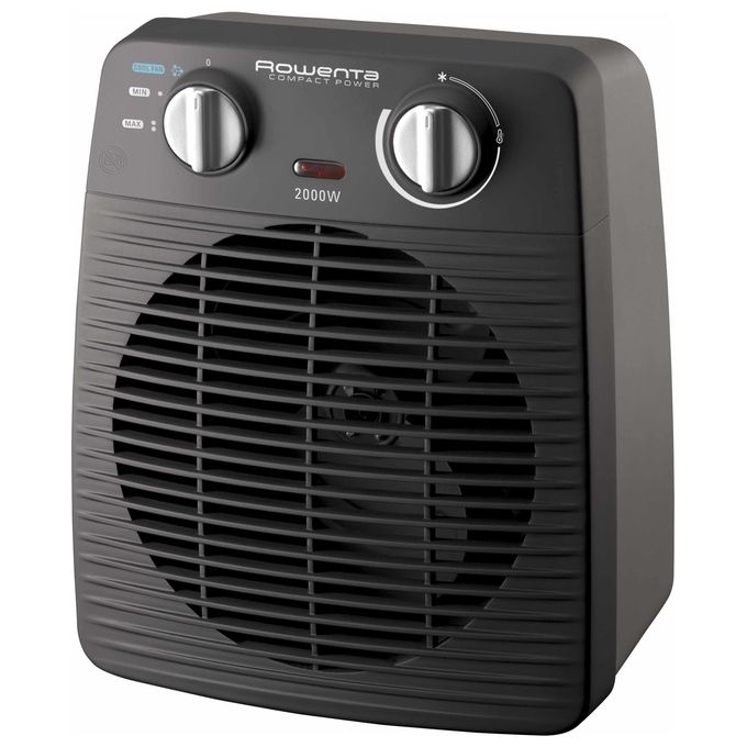 Rowenta SO2210 Classic Termoventilatore per Bagno 2000 W 2 Livelli di Riscaldamento 26 cm Nero