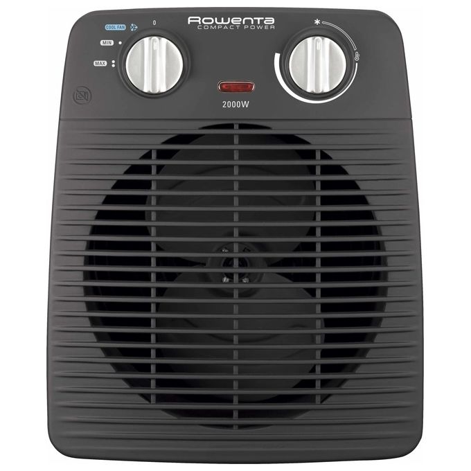 Rowenta SO2210 Classic Termoventilatore per Bagno 2000 W 2 Livelli di Riscaldamento 26 cm Nero