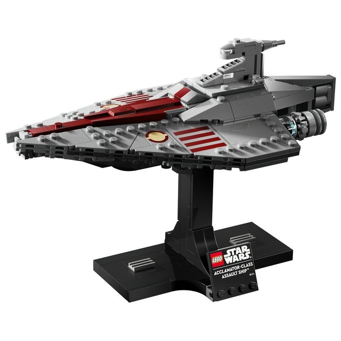 LEGO Star Wars 75404 Nave d'Assalto Classe Acclamator, Modellino da Costruire di Astronave da Collezione con Supporto, Idea Regalo di Compleanno per Adulti, Uomo, Donna e Fan dell'Attacco dei Cloni