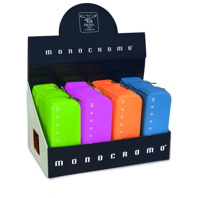 Pigna Confezione 12 astuccio Bustina Monocromo fluo