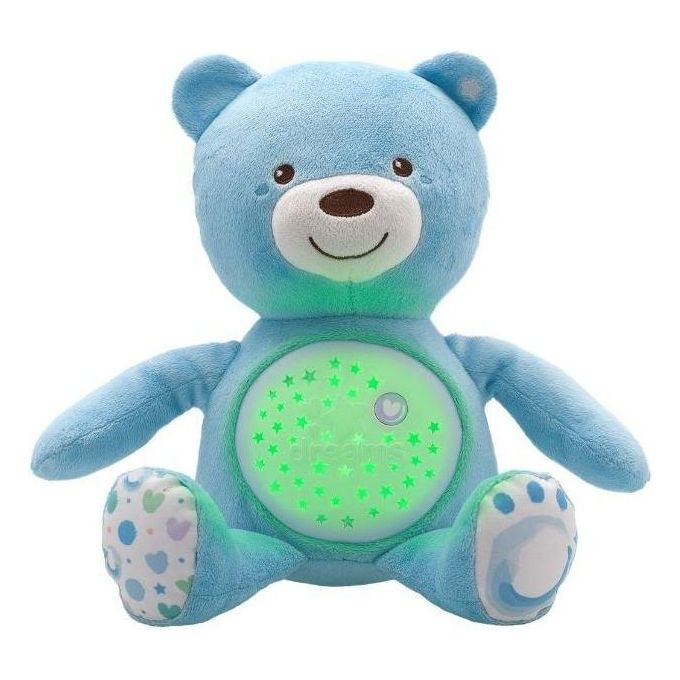 Chicco Morbido Pupazzo Proiettore con Spettacolari Effetti Luminosi e Rilassanti Melodie: 100% Soffice e da Coccolare, con Parti in Plastica Morbida. Proiezione con Cambio Automatico del Colore Della Luce. 3 Effetti Luminosi per Diversi Livelli di Relax:
