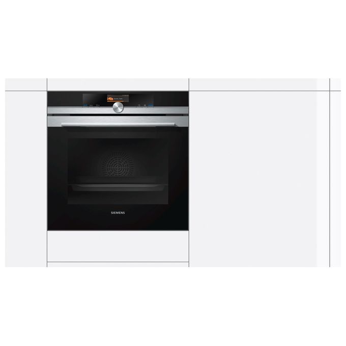 Siemens HB676G0S1 iQ700 - Forno da incasso elettrico multifunzione, 71 L, Classe A+, pirolitico, 13 funzioni, Acciaio inox