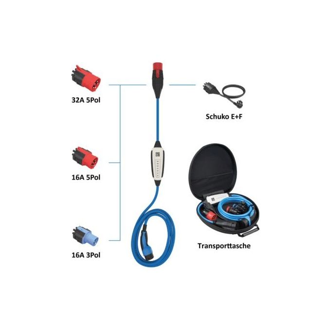 NRGkick 32A 10mt Set Optimal WLAN con Adattatore e Borsa