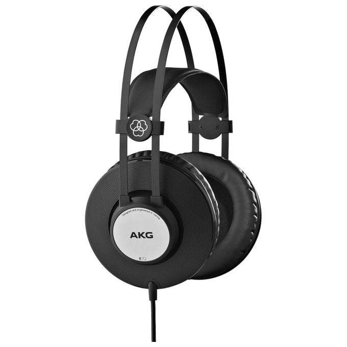 Akg K72 Cuffie Cablato a Padiglione Musica Nero-Bianco