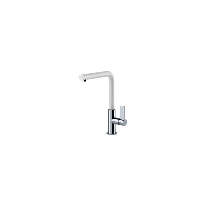Franke Neptune Evo Miscelatore monocomando con canna girevole 360° Cromato-bianco 115.0373.929