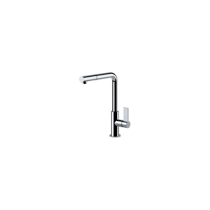 Franke Neptune Evo Miscelatore monocomando con doccetta orientabile monogetto e canna girevole 360° Cromo 115.0373.943