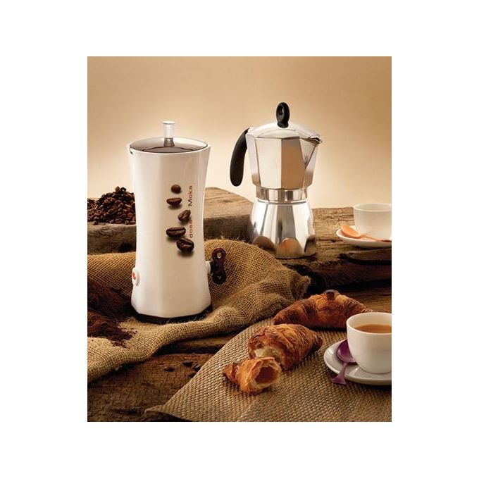 Snips 020540 Dosamoka Dosatore Caffe' per Moka 250 g dosaggio regolabile chiusura ermetica colore Marrone Bianco