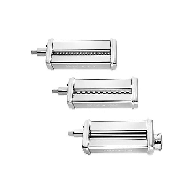 KitchenAid 5KSMPRA Accessorio per Robot da Cucina Sfogliatrice a 3 Prezzi con Set Taglia Pasta