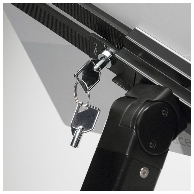 Nilox Supporto da Tavolo Regolabile per Tablet con Doppio SecureLock