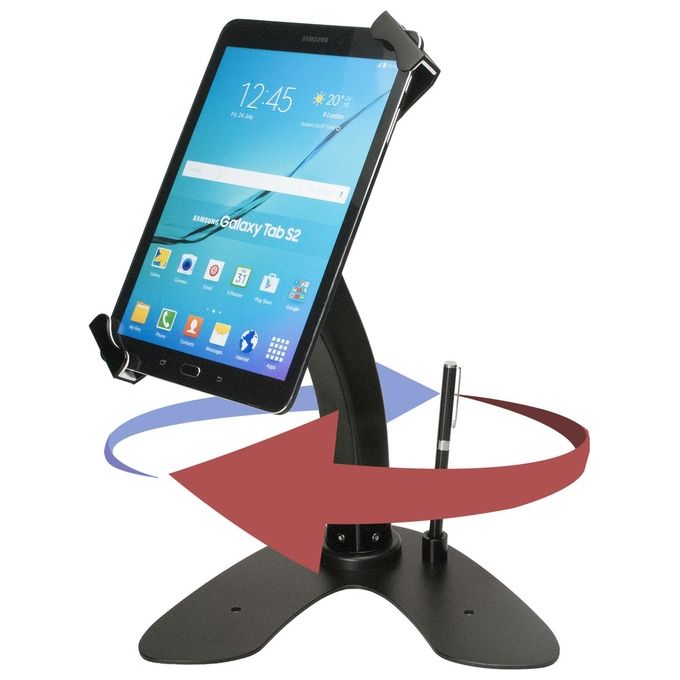 Nilox Supporto da Tavolo Regolabile per Tablet con Doppio SecureLock
