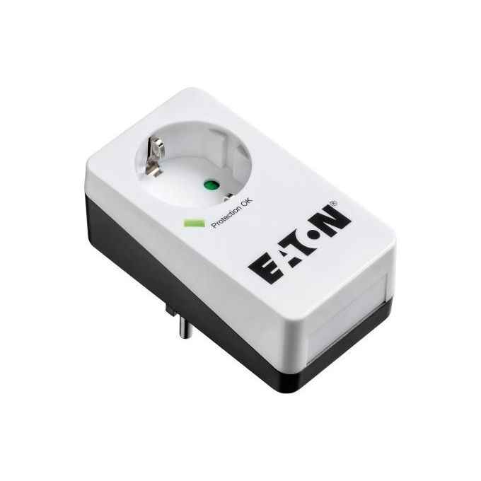 Eaton PB1D Protezione da Sovraccarico 1 Presa Ac 220 250V Nero-Bianco